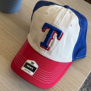 Genuine Merchandise Texas Rangers Tricolor Baseball Cap - Red, Blue, Cream